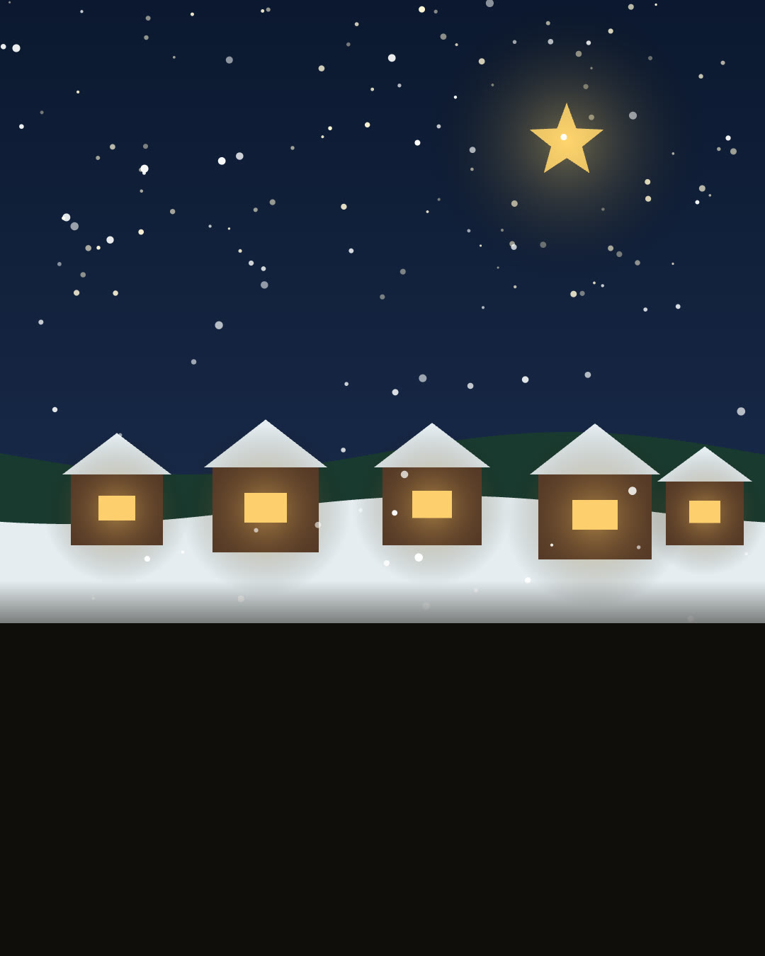 Village lights card